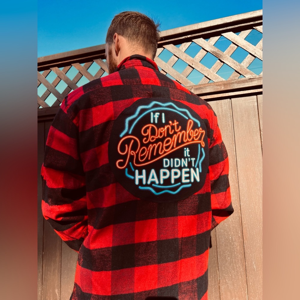 Drinking Upcycled Flannel